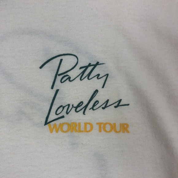 Vintage 80s 90s Patty Loveless World Tour Country Music Screen Stars T-Shirt S/M - Picture 5 of 10